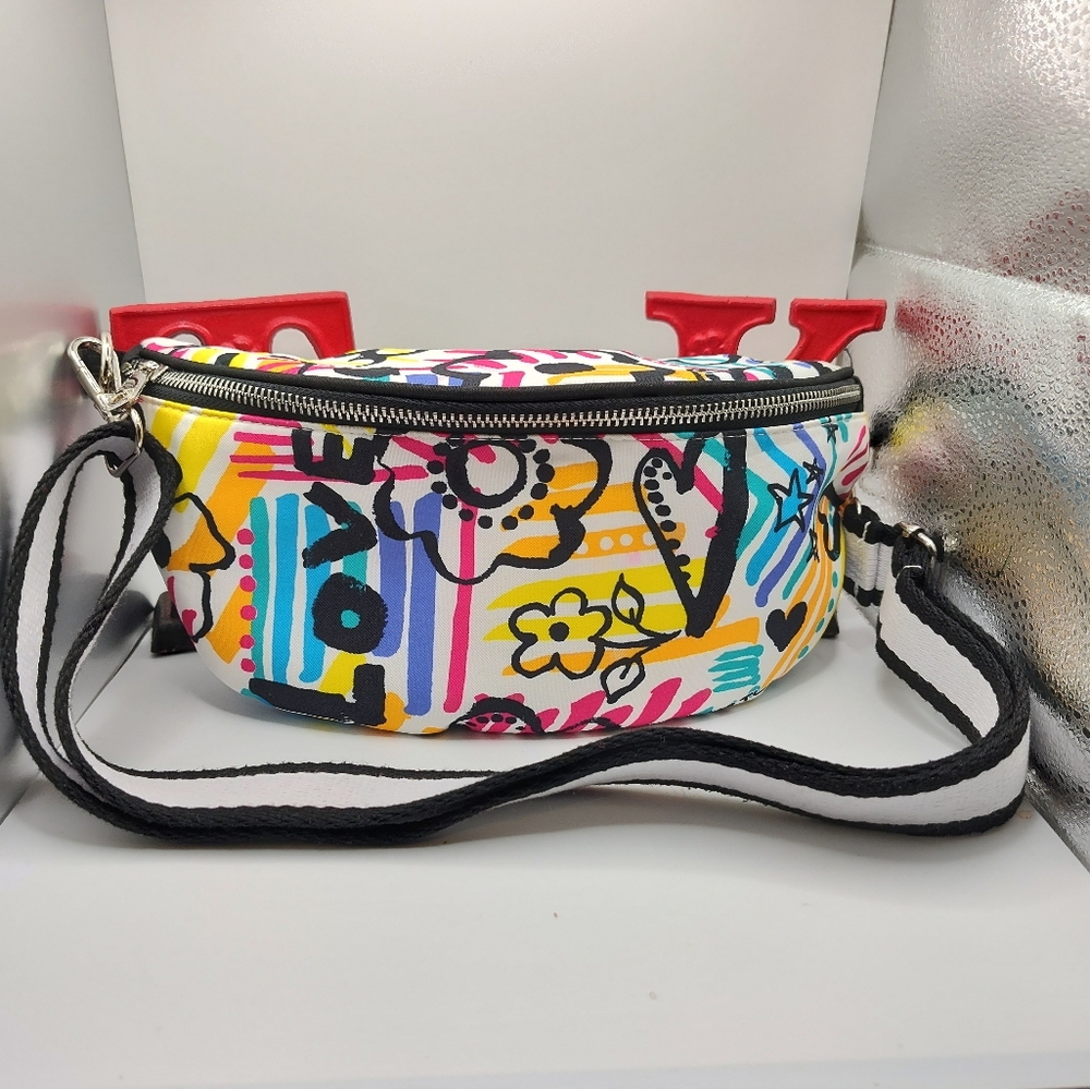 Brighton Colorful Graphic Crossbody Bag